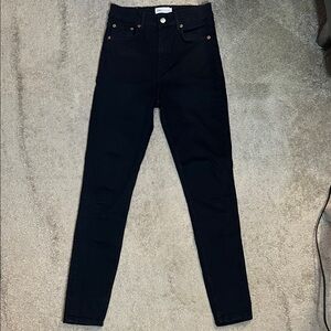 Zara High Rise Black Women's Jeans Size 6/28